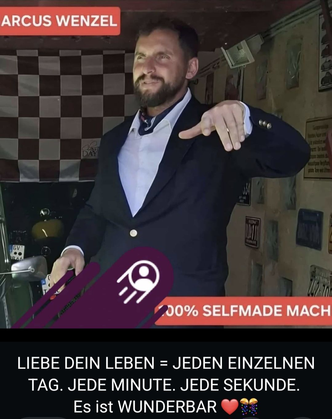 MARCUS WENZEL – LIEBE DAS LEBEN! JEDEN TAG. JEDE MINUTE. JEDE SEKUNDE. WUNDERBAR!