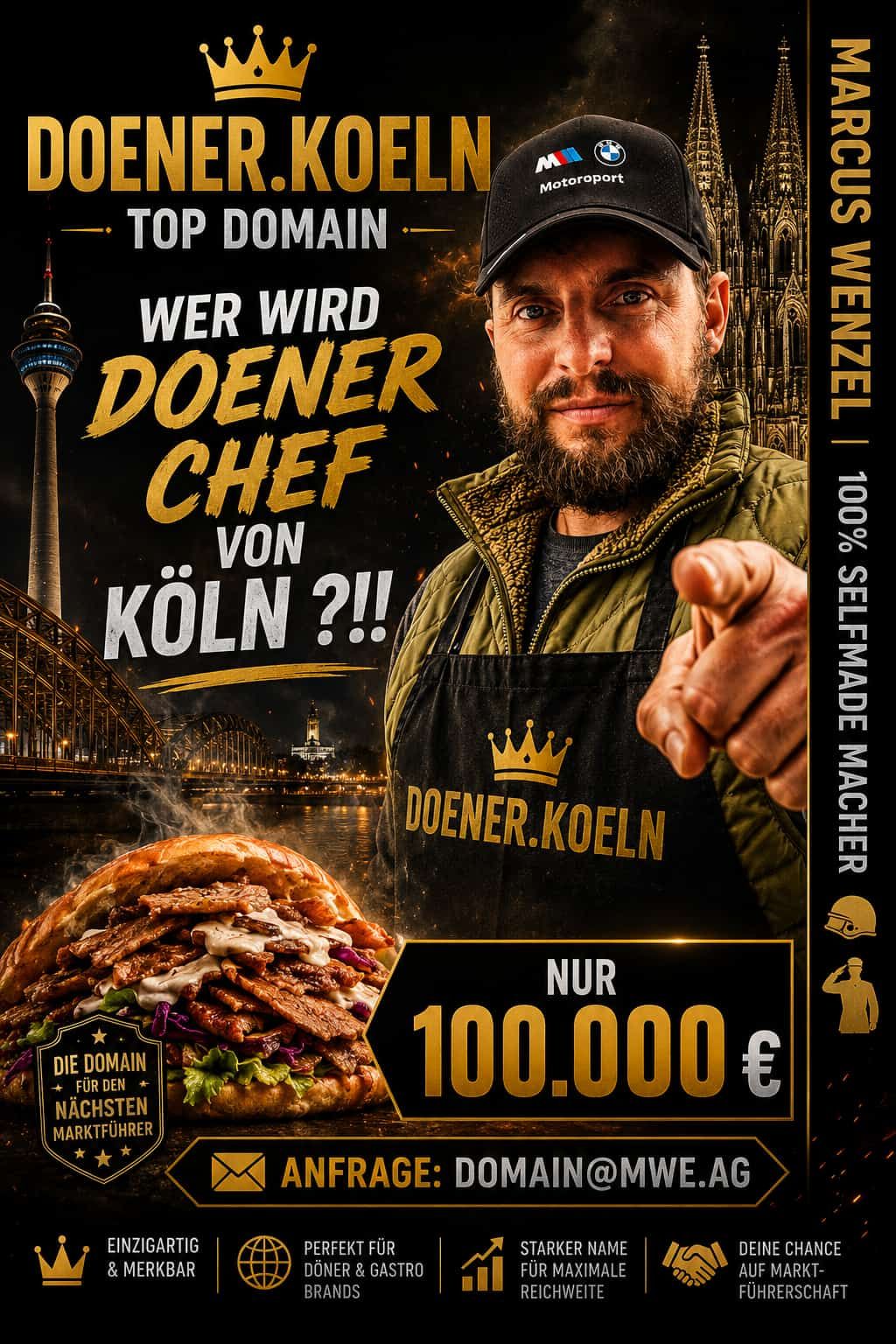🌯 DOENER.KOELN 👑 FOR SALE | TOP DOMAIN