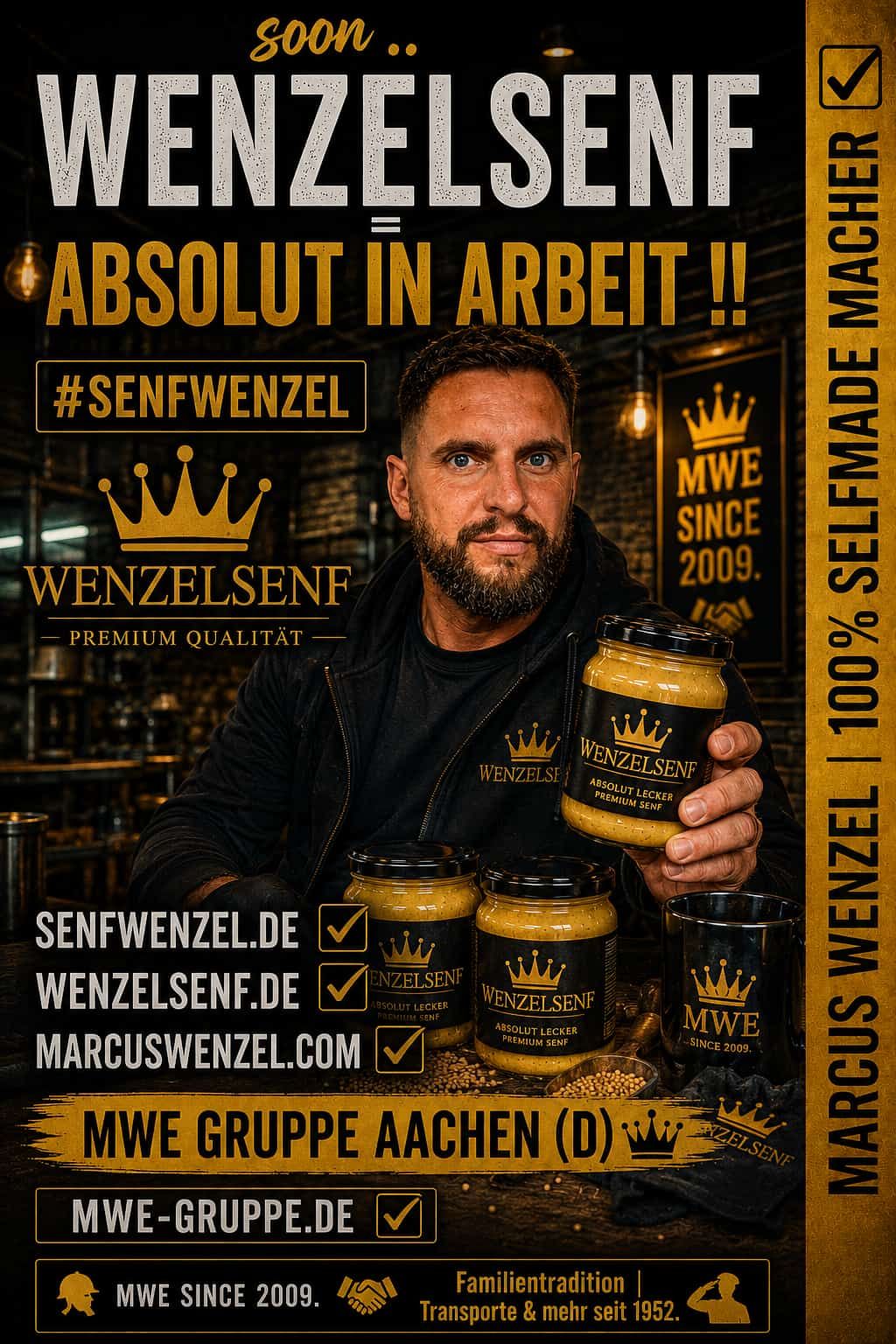 WENZELSENF in großen Mengen – Alles in Arbeit!
