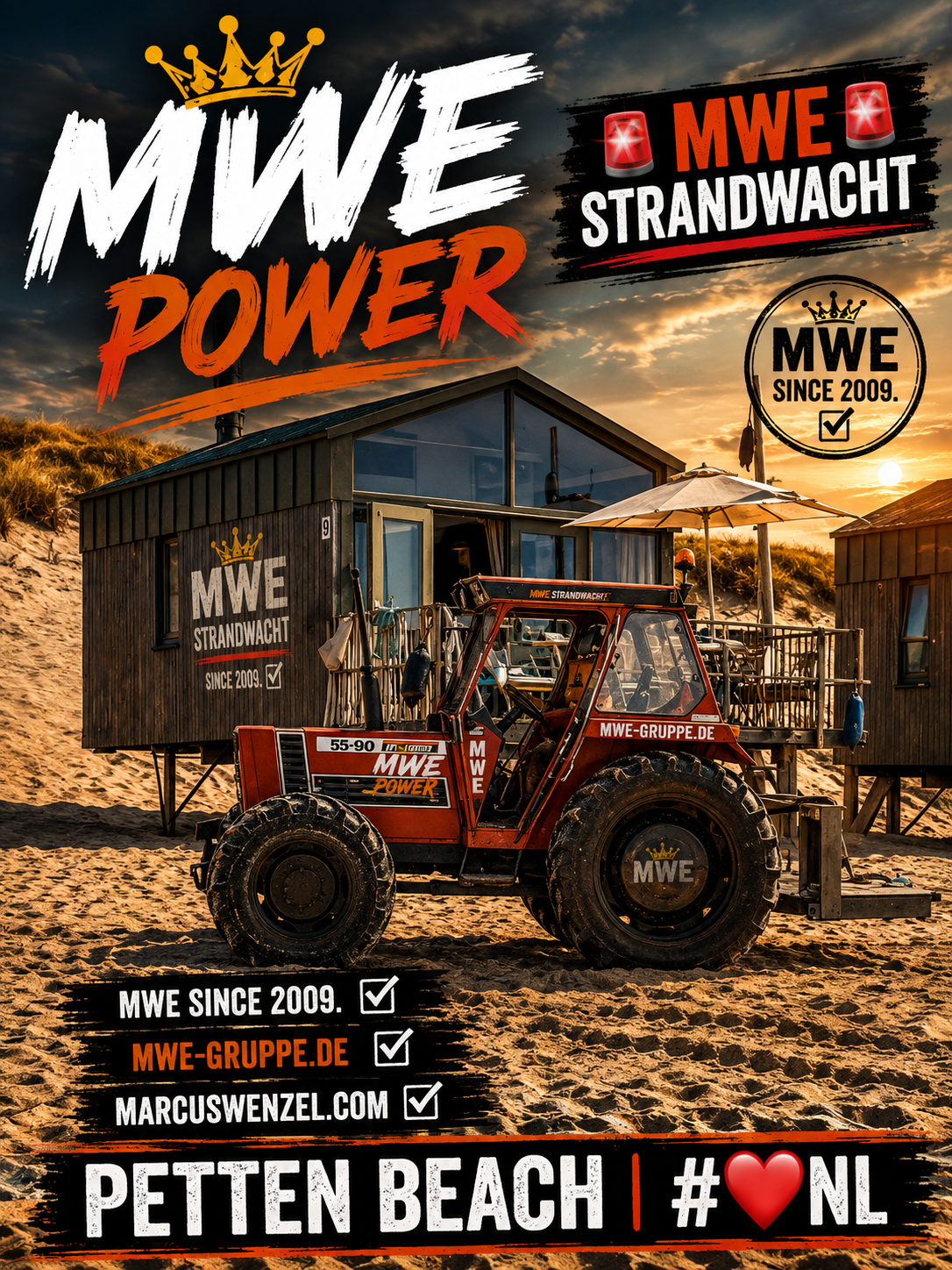 MWE Strandtraktor | Petten aan Zee mit echter Oldschool-Power 🚜👑