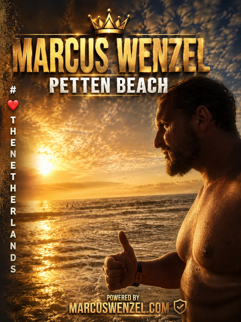 Marcus Wenzel am Strand von Holland