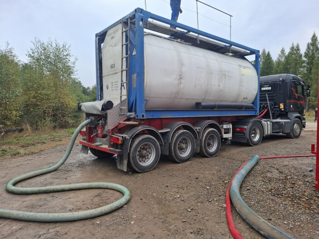 25000 Liter Tankzug MARCUS WENZEL beim Waldbrand Hohes Venn